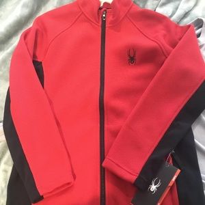 Brand new! Red/black Spyder jacket. Youth size XL